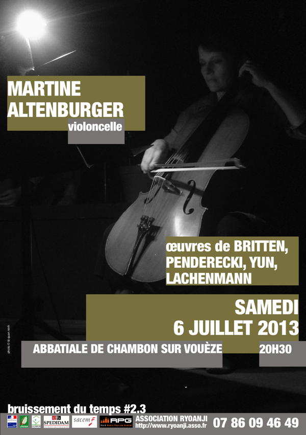 le bruissement du temps 1963 - 1970. le violoncelle seul