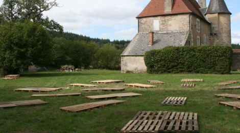 J-4 : Installation au parc du château